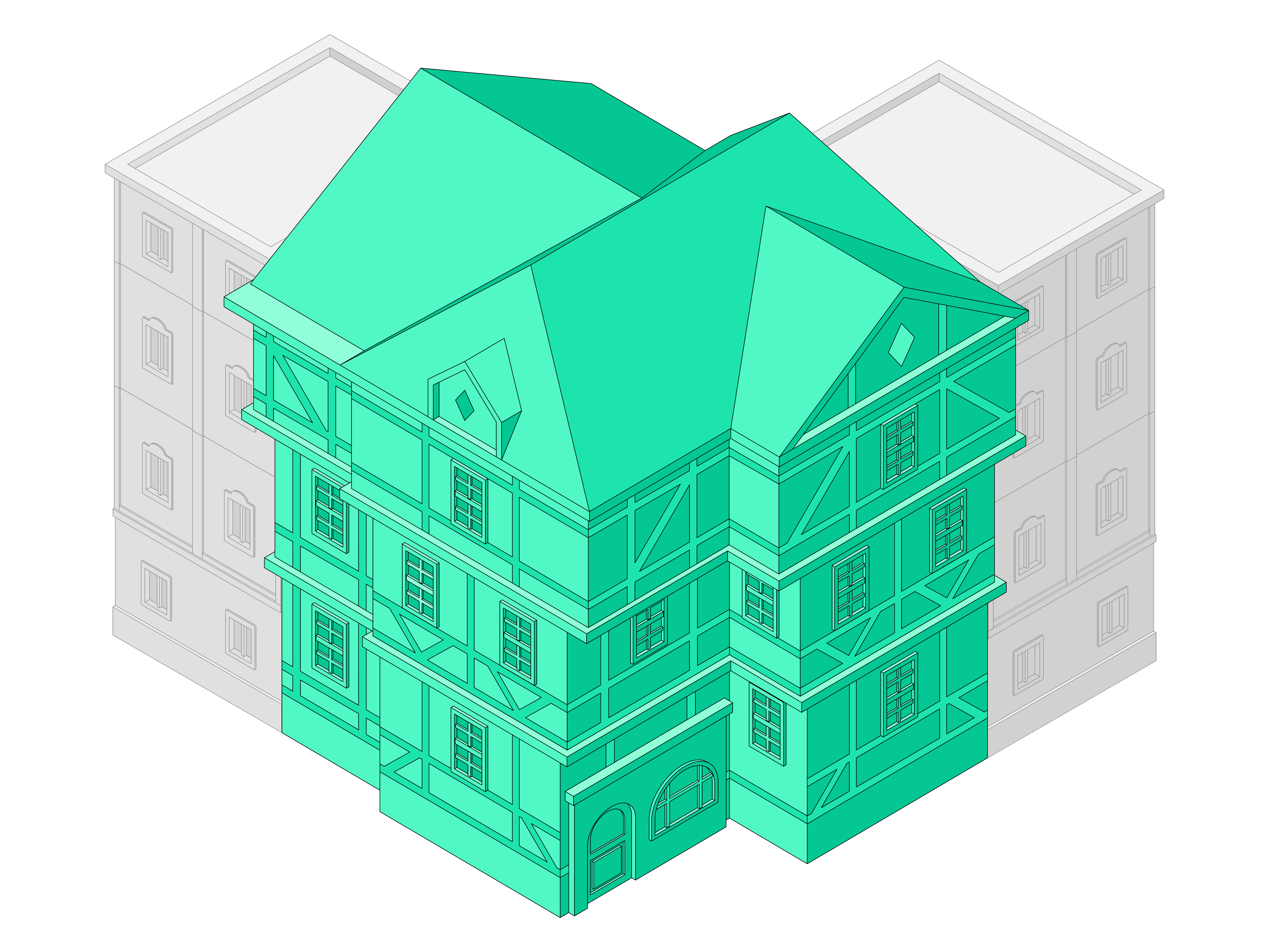 Illustration For Purpose Green.com 3d 3d illustration 3dart art branding building c4d cinema4d design graphic design illustration website