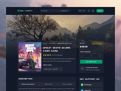 Gamingty – Product Page UI digital games ecommerce digital games landing page digital games ui digital games website digital web design gaming ecommerce gaming landing page gaming ui gaming web design gaming website video games ecommerce video games landing page video games ui video games web design video games website