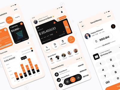Online Payment Application app bank design figma figma designer fintech online online payment uiux design