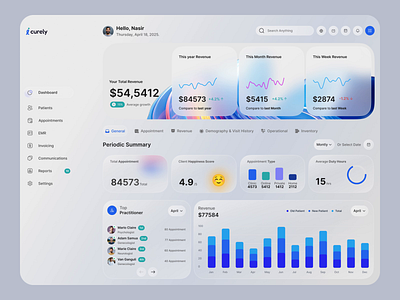 Admin & Doctor Dashboard Web UI - iCurely admindashboard aihealthcare aiinhealthcare dashboarddesign designforhealthcare doctorbookingplatform doctordashboard healthcareux healthtech productdesign saasdesign saasui saasux smarthealthcare userexperience uxuidesign web design webappdesign