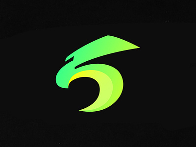 S Letter Falcon Logo automotive birds branding eagle falcon fast flying speed sports