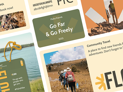 Branding for Floha Travel adventure brand guidelines brand identity branding graphic design logo logo concept logotype mockup travel travel branding visual identity