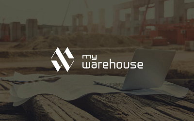My warehouse app branding graphic design logo typography
