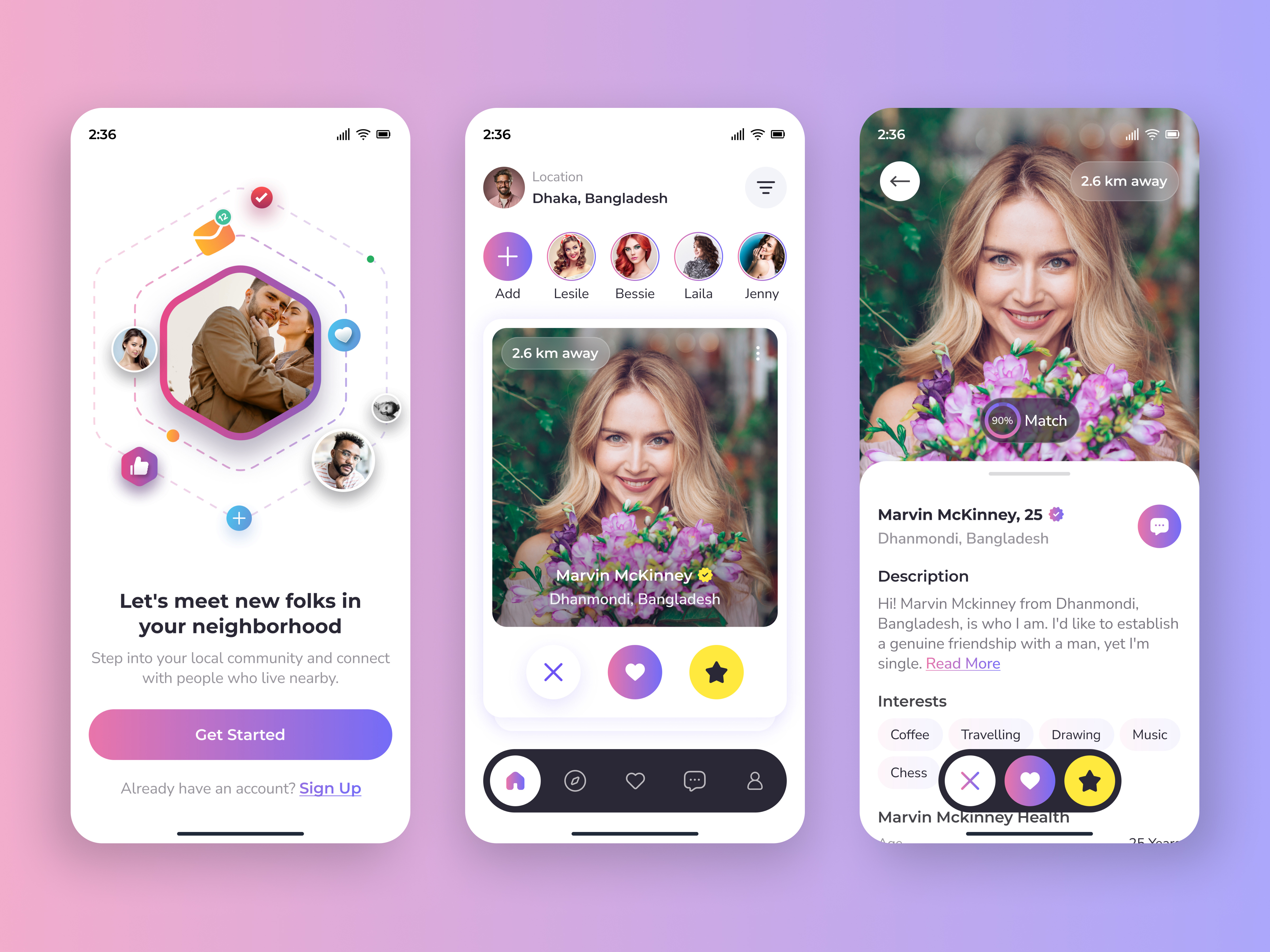 Example of Modern Mobile App UI Design
