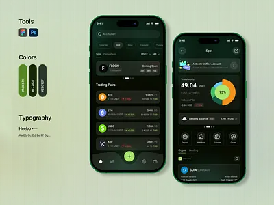 Crypto spot wallet mobile app blockchain app crypto app crypto app design crypto banking crypto mobile crypto payments crypto wallet crypto wallet app darkmood exchange app explore page mobile app spot page spot wallet wallet app
