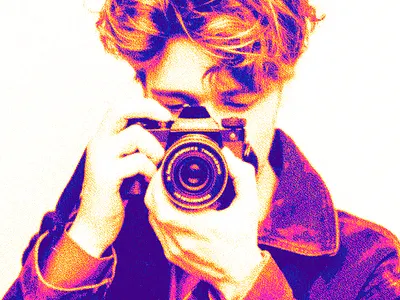 RetroGlow Halftone Photo Effect retroglow