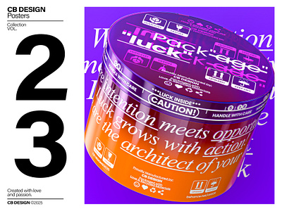 Poster Collection VOL.23 3d c4d layout package poster typography