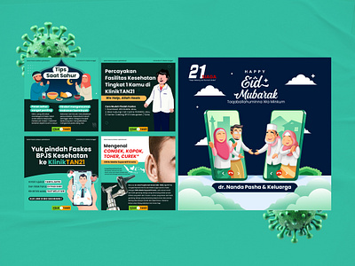 Social Media Design for Healthcare Service branding design graphic design instagram feed social media design