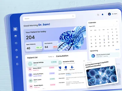 All-in-One Dashboard for Smarter Clinical Decisions cleanui dashboardui designsystem doctordashboard dribbleshots healthcareapp healthdashboard healthtech interfacedesign medicaldashboard medicalui minimalui moderndashboard responsivedesign ui uidesign userinterface uxdesign uxinspiration