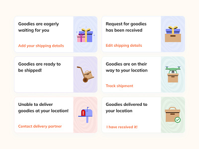 Goodies Card Illustration b2c card ui clean daily ui ed tech flat goodies illustration illustrator interface minimal ui illustration uiux vector visual