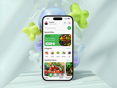 Grocery mobile app UI/UX design delivery app e commerce food app grocery app mobile app mobile app design ui ux design