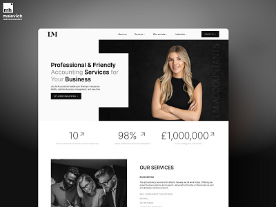 Website Accounting 3d animation app branding business consulting design finance graphic design illustration logo management motion graphics ui ui design ux ux design vector web website