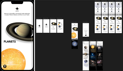 INTERSTELLAR - UI/UX design (Figma) app branding design graphic design illustration logo typography ui ux vector