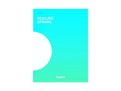 SWARM Feature Sprawl Cover circle cover feature sprawl graphic design minimal swarm ux