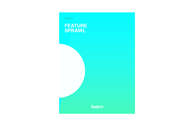 SWARM Feature Sprawl Cover circle cover feature sprawl graphic design minimal swarm ux