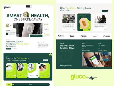 Gluco Product Design- UIUX Design ai cleanui digitalwellness futureofhealth glucosemonitoring healthcareinnovation healthtech medicalui minimalui productdesign realtimetracking remotepatientmonitoring smarthealthcare smartwearable startupdesign ui uxdesign wearabledevice webdesign