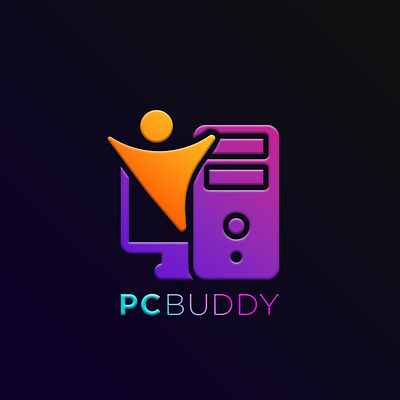 School Project: PC Buddy Logo branding design graphic design illustration logo typography vector