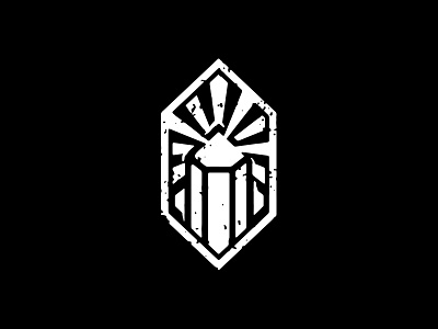 Crystal of Power - logo design branding crystal energy epic geometric healing hexagon logo logo design mineral power quartz spiritual