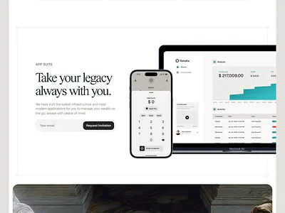 Renalta Legacy Apps app design desktop app landingpage minimal mobile app ui ux website