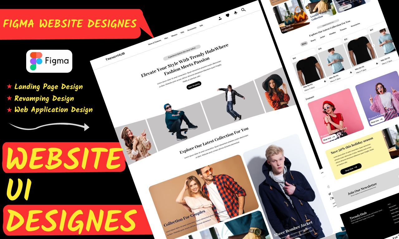 Example of Landing Page UI Design In Figma 2025