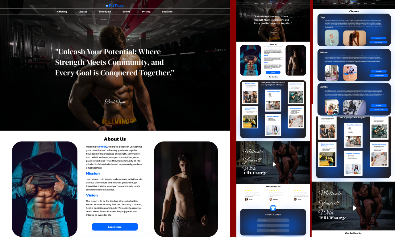 Example of Landing Page UI Design In Figma 2025