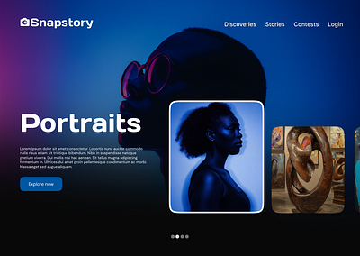 Image Slider Animation animation graphic design motion graphics ui