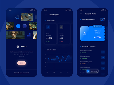 Raelly Mobile App app clean design mobile ui ux