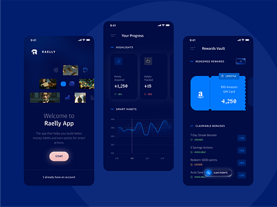 Raelly Mobile App app clean design mobile ui ux