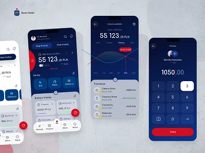 PKO Bank Polski app rebranding concept app design bank banking finance finance app fintech fintech app mobile app pko ui ux wallet