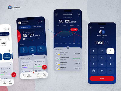 PKO Bank Polski app rebranding concept app design bank banking finance finance app fintech fintech app mobile app pko ui ux wallet