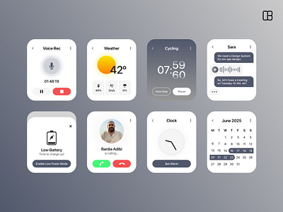Apple Watch Widget Concept app apple apple watch applewatch application as concept figma ios modular os platform ui ui design watch watchface watchos weather widget widget widgets