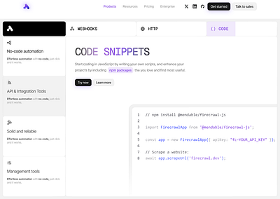 code snippet bento