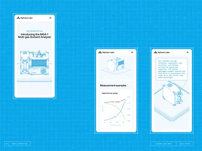 Case study: Alphane Labs Mobile Website 3d design design studio graphic design gsap interface landing landing page mobile nuxt product design three.js ui ux web web development webflow website