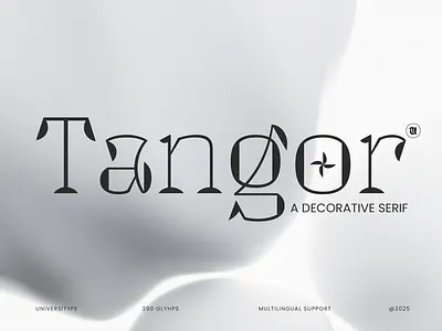 A Distinctive Decorative Serif - UT Tangor branding design font graphic design illustration logo type design typography ui vector