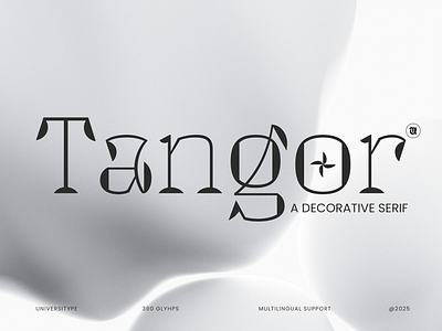 A Distinctive Decorative Serif - UT Tangor branding design font graphic design illustration logo type design typography ui vector