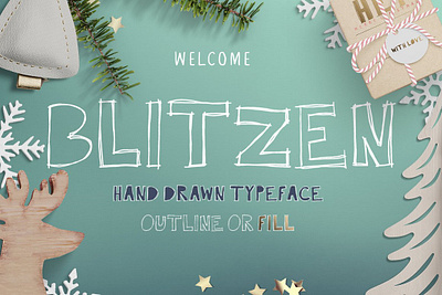 Blitzen Display Font blitzen display font block font creativeqube design digital font digital typeface display font display typeface fill font font hand drawn font outline font scribble font typeface uppercase font