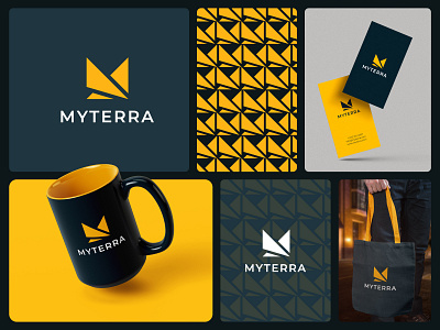 Logo Branding For MYTERRA brand identity branding design graphic design illustration logo logo design myterra vector