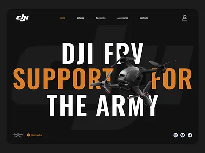 Conceptual design for FPV drones graphic design landing page ui ux web web design
