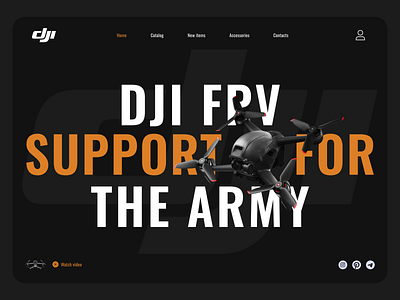 Conceptual design for FPV drones graphic design landing page ui ux web web design
