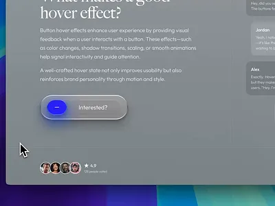 Button Hover animation button clean hover minimal