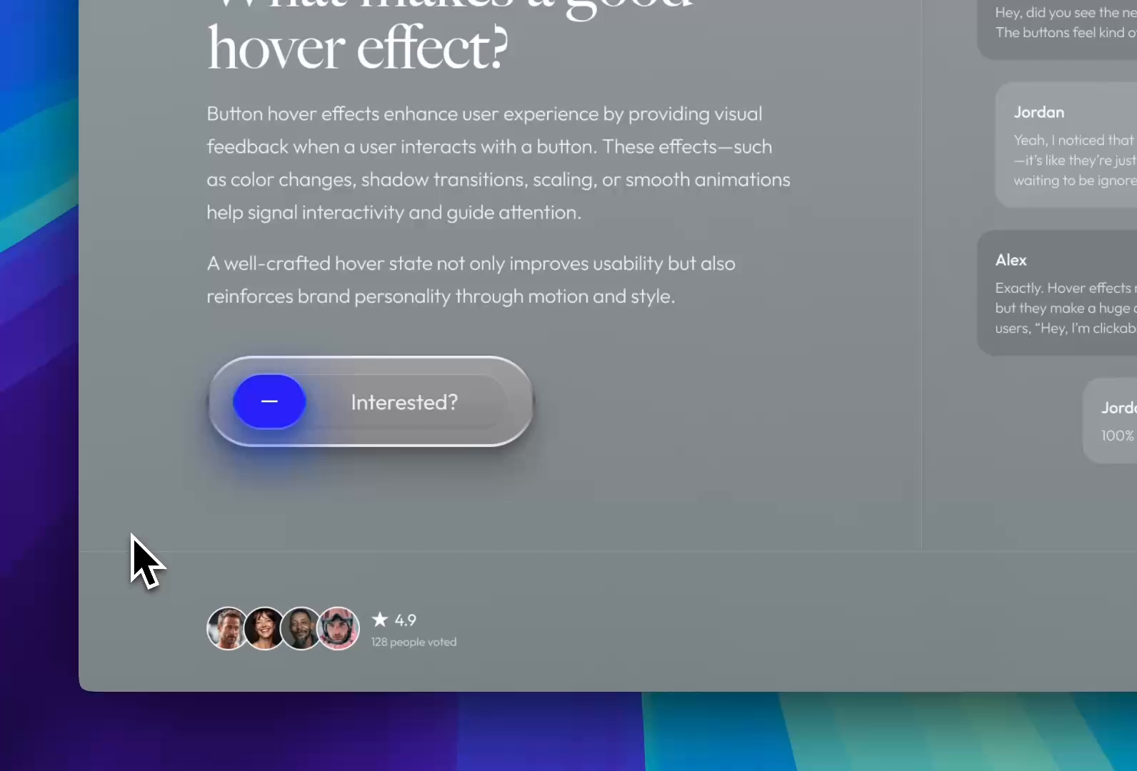 Example of Button Hover