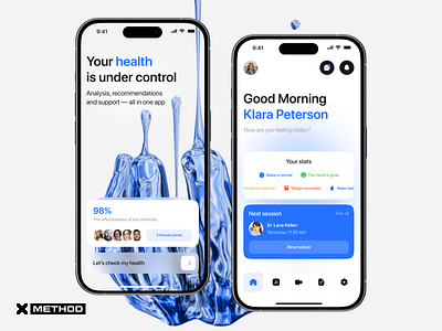Healthcare Mobile App app dashboard design figma healthcare medical mobile ui ux