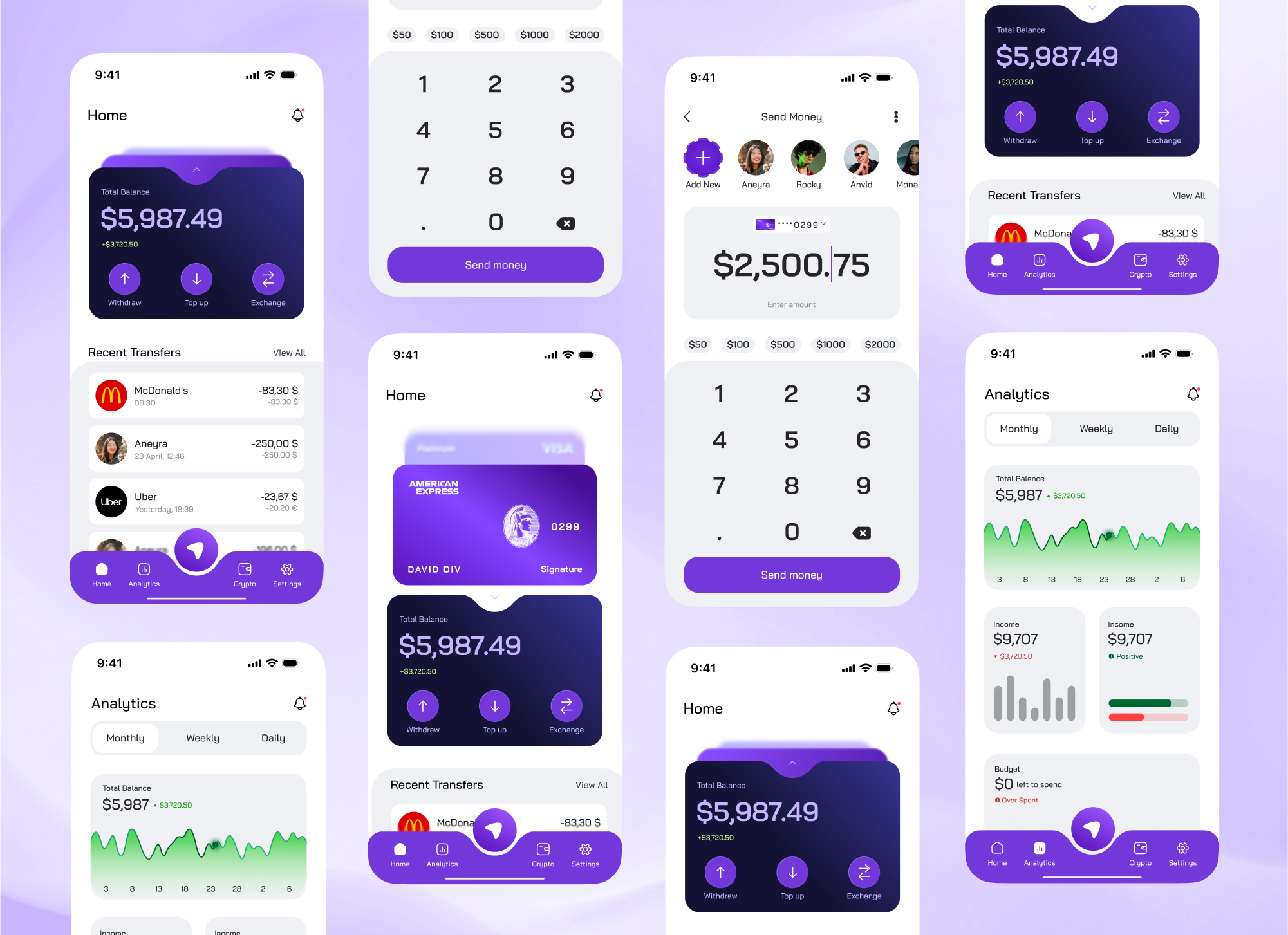 Fintech Wallet App UI Design appdesign bankingapp digitalwallet financeapp fintech fintech ui fintech ui ux mobileapp mobilebanking mobileuiux moneytransfer ui ui design ui ux design userinterface ux uxdesign