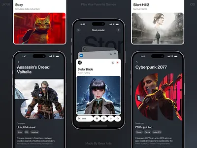 Game Store android app concept design figma ios ui uiux
