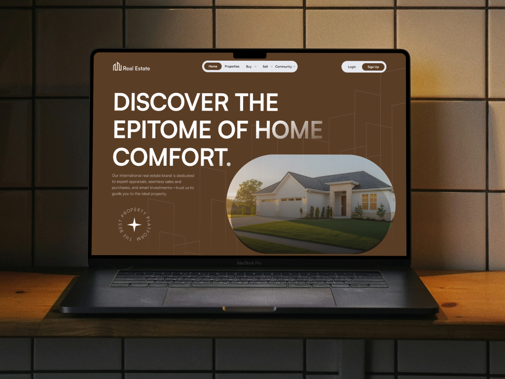 Real Estate Website Landing Page animation branding graphic design investor landing page landing page motion graphics property landing page responsive design web development