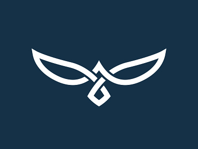 Flight Mark — Stylized Bird Logo Concept freedom symbol