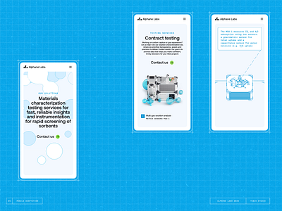 Mobile Design for Alphane Labs 3d design design studio graphic design gsap interface landing landing page mobile motion design nuxt.js product design three.js ui ux web web development webflow website