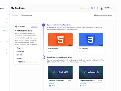 Roadmap - LMS Dashboard amigoscode roadmap coding roadmap courses roadmap frontend roadmap lms dashboard lms roadmap roadmap roadmap design roadmap learning