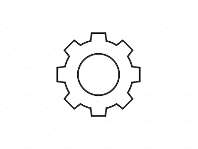 Gear outline icon by Oleksandr on Dribbble