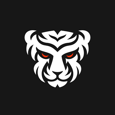 Modern Simple Tiger Logo For Sale bigcat cat face king lion modern prey simple sports strong tiger